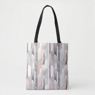 Seamless abstract art deco pattern with texture an tote bag