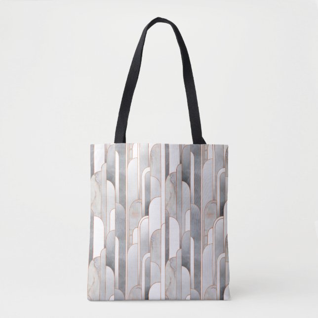 Seamless abstract art deco pattern with texture an tote bag (Front)