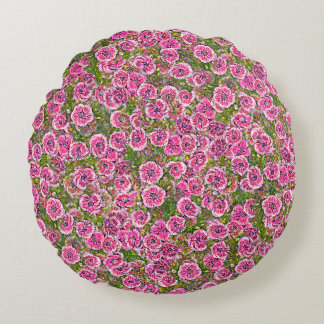 seamless abstract background. factory textile flow round cushion