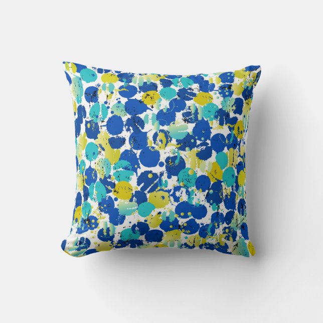 seamless abstract background pattern, with splashe cushion (Front)