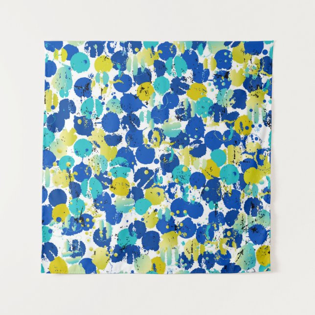 seamless abstract background pattern, with splashe tapestry (Front)