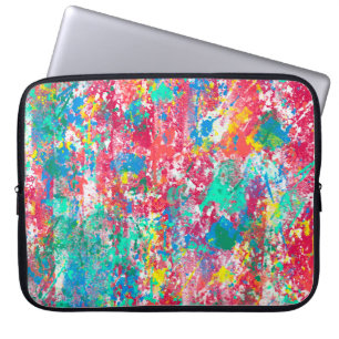 seamless abstract digital illustration fabric desi laptop sleeve
