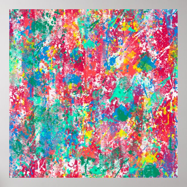 seamless abstract digital illustration fabric desi poster (Front)