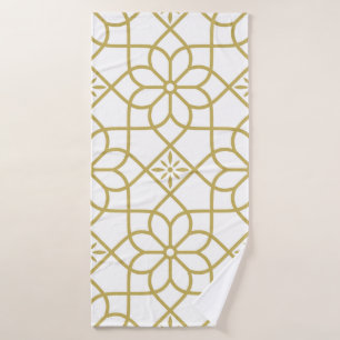 Seamless abstract floral pattern. Vintage backgrou Bath Towel