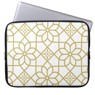 Seamless abstract floral pattern. Vintage backgrou Laptop Sleeve