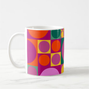 Seamless abstract geometric background pattern,  r coffee mug
