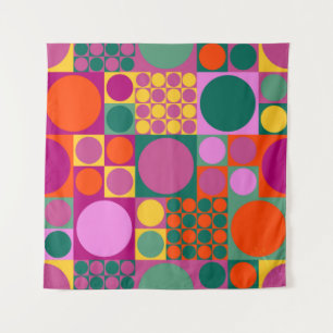 Seamless abstract geometric background pattern, r tapestry
