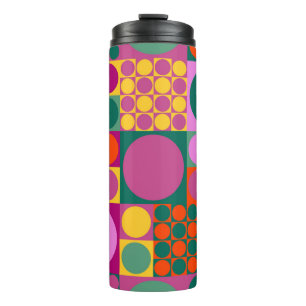 Seamless abstract geometric background pattern, r thermal tumbler