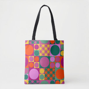 Seamless abstract geometric background pattern, r tote bag