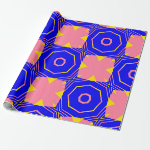 Seamless abstract geometric floral patternabstract wrapping paper