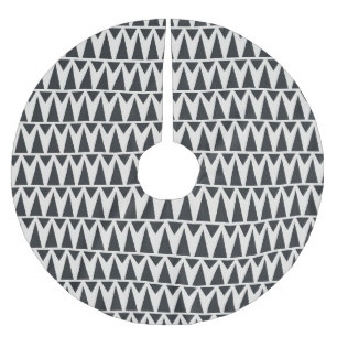Seamless Abstract Geometric Modern Pattern Brushed Polyester Tree Skirt