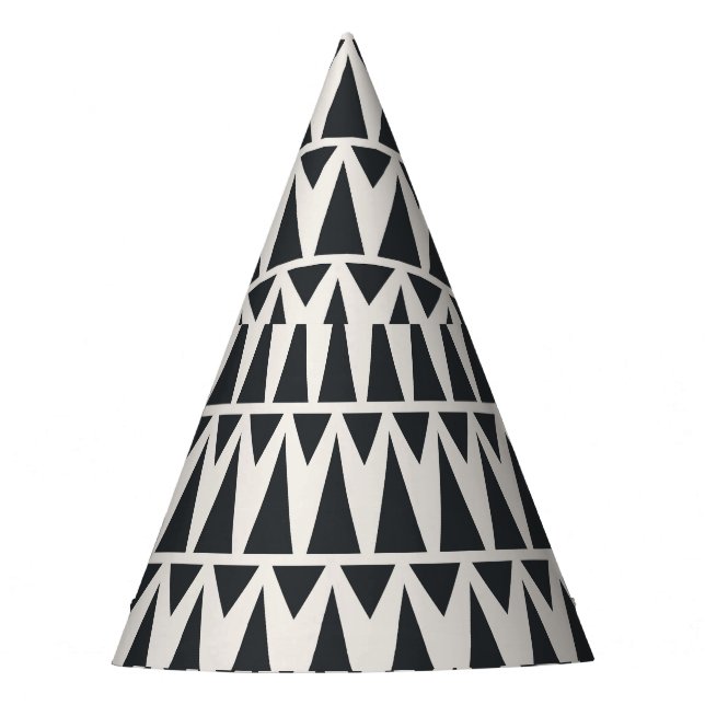 Seamless Abstract Geometric Modern Pattern Party Hat (Front)