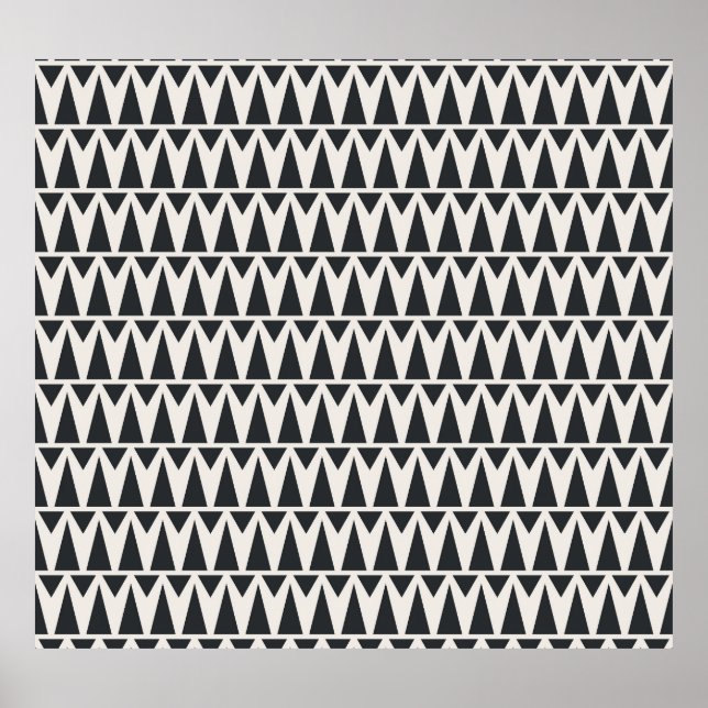 Seamless Abstract Geometric Modern Pattern Poster (Front)