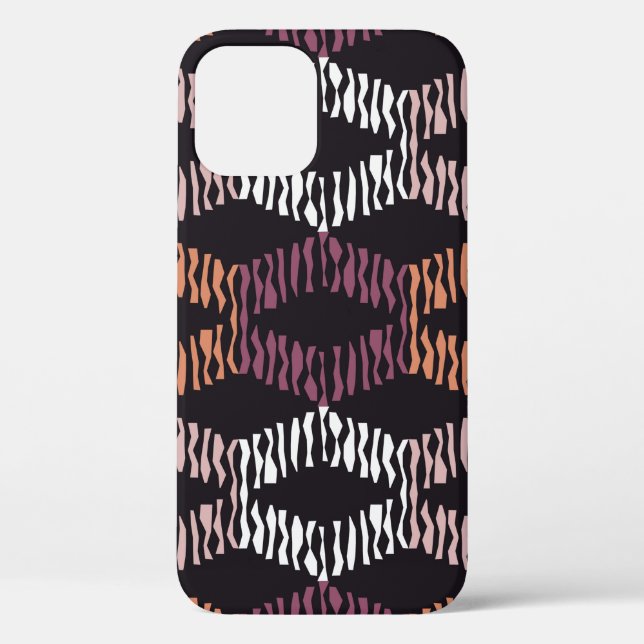 Seamless abstract geometric pattern. Strips. Mosai Case-Mate iPhone Case (Back)