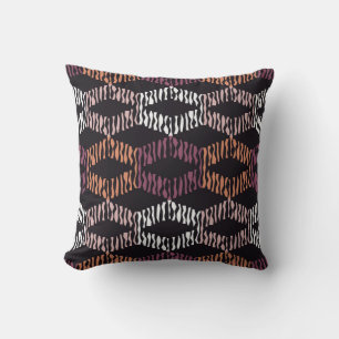 Seamless abstract geometric pattern. Strips. Mosai Cushion