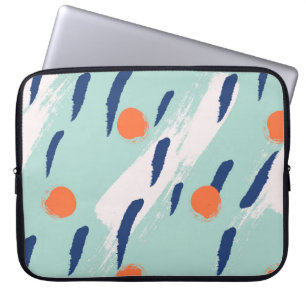 Seamless abstract hand drawn brushstroke shapes pa laptop sleeve