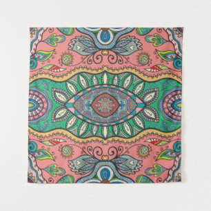 Seamless abstract hand drawn pattern. Decorative s Tapestry