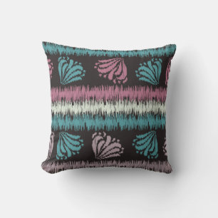 Seamless abstract ikat pattern with the image of f cushion