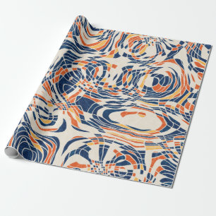 Seamless abstract line geo pattern. High quality i Wrapping Paper