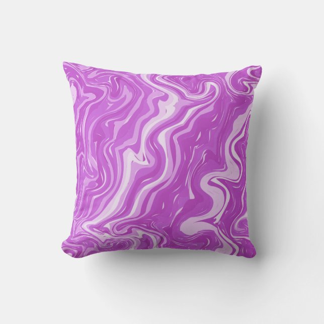 Seamless Abstract Marble Pink Pattern Cushion (Front)