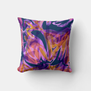 Seamless abstract memphis school modern pattern pi cushion