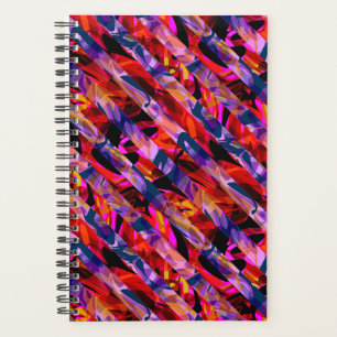 Seamless abstract modern brush stroke multicolor d planner