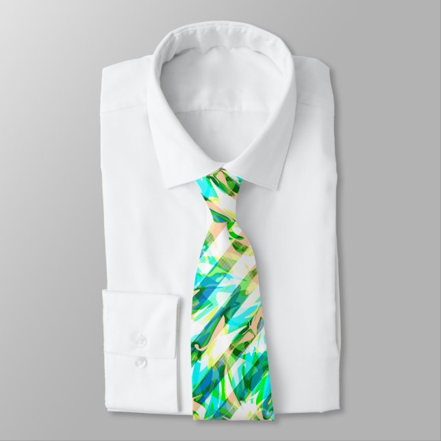 Seamless abstract modern brush stroke multicolor d tie (Tied)