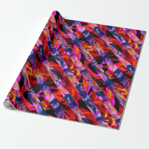 Seamless abstract modern brush stroke multicolor d wrapping paper
