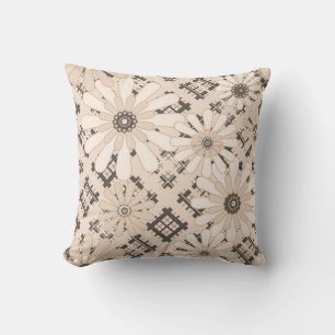 Seamless abstract modern chequered plaid floral be cushion
