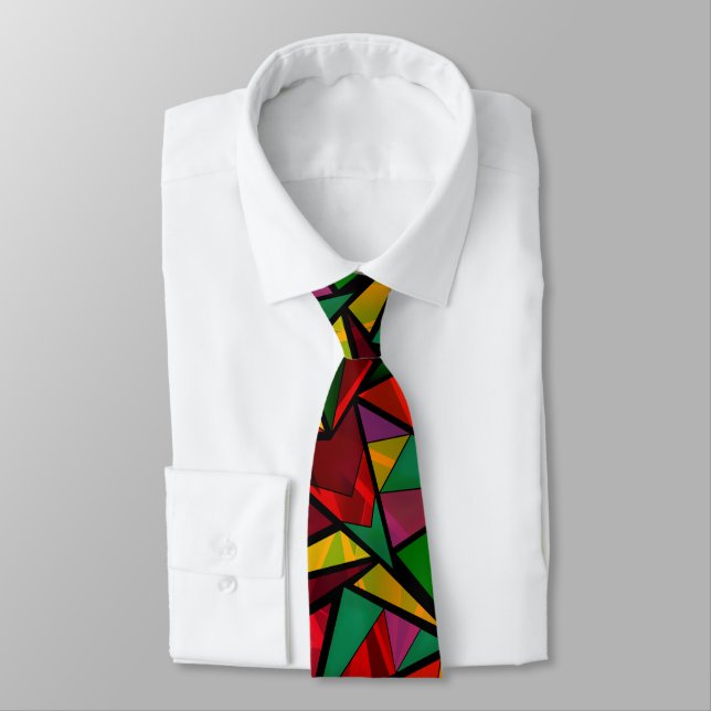 Seamless abstract modern geometrical shapes triang tie (Tied)