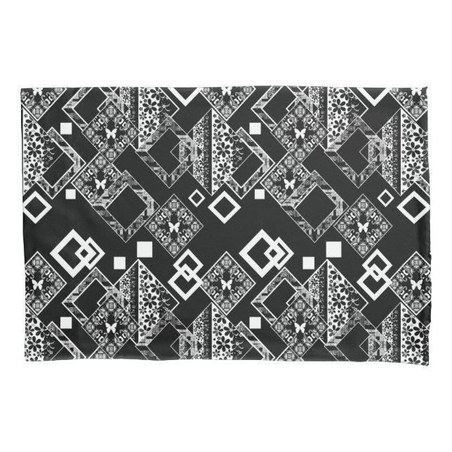 Seamless abstract modern ornamental decor pattern  pillowcase (Front)