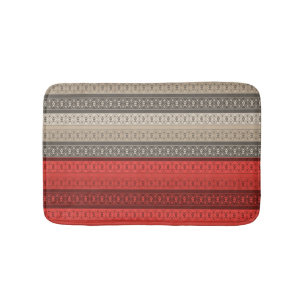 Seamless abstract ornamental decor retro vintage  bath mat