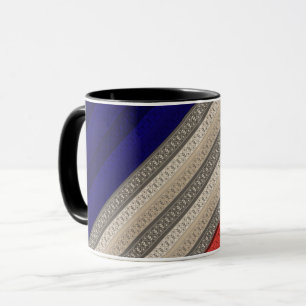 Seamless abstract ornamental decor retro vintage s mug