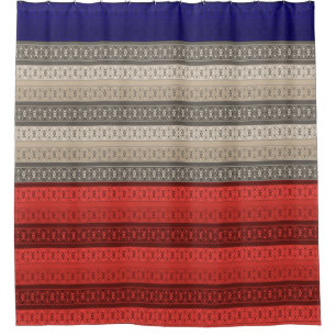 Seamless abstract ornamental decor retro vintage  shower curtain