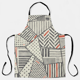 Seamless abstract patchwork in retro colours. Endl Apron