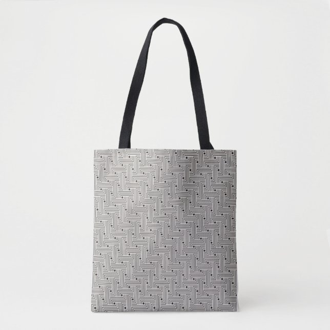 Seamless Abstract Pattern Artistic Tote Bag (Front)