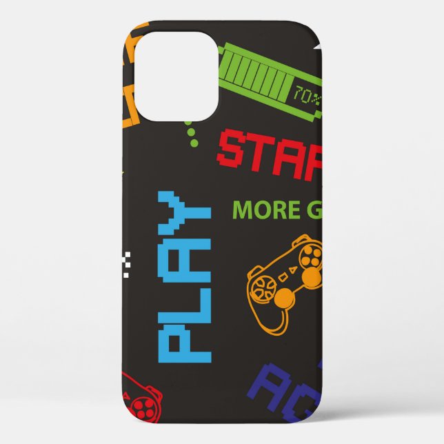 seamless abstract pattern in pixel game style. Wit Case-Mate iPhone Case (Back)