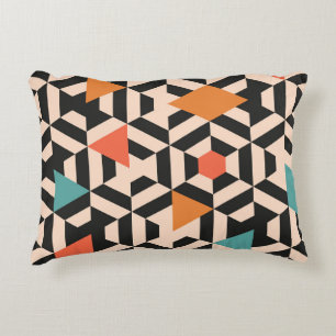 Seamless abstract pattern of geometric shapes. Geo Decorative Cushion