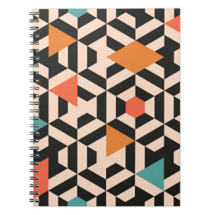 Seamless abstract pattern of geometric shapes. Geo Notebook
