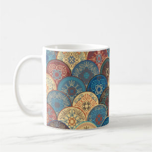 Seamless abstract pattern of trendy coloured abstr coffee mug