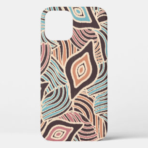 Seamless abstract pattern with the image of geomet iPhone 12 case