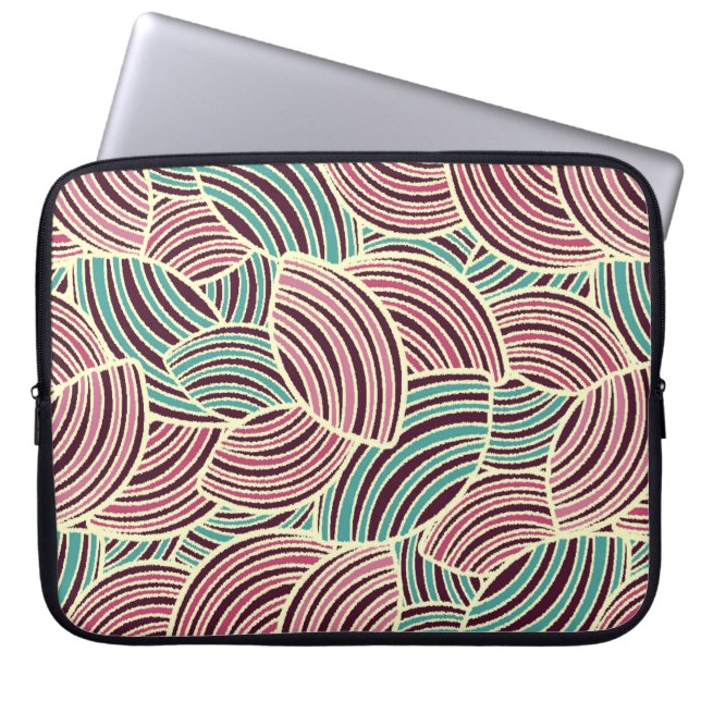 Seamless abstract pattern with the image of geomet laptop sleeve (Front)