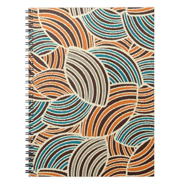 Seamless abstract pattern with the image of geomet notebook (Front)