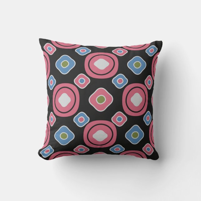 Seamless abstract pattern with the image of oval g cushion (Front)