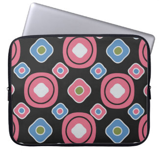 Seamless abstract pattern with the image of oval g laptop sleeve