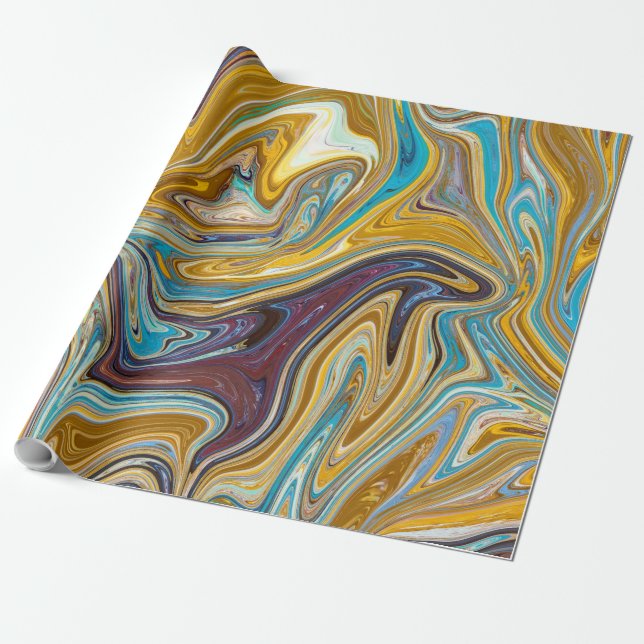 Seamless abstract pattern wrapping paper (Unrolled)