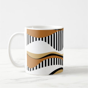 Seamless abstract stripes, wave with colourful amo coffee mug
