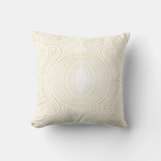 Seamless abstract symmetrical linear pattern cushion