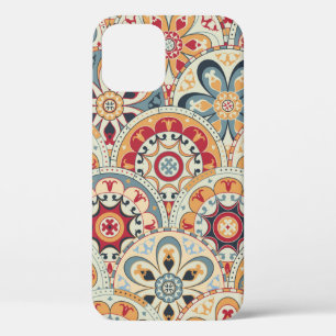 Seamless abstract wallpaper with circles trendy co iPhone 12 case