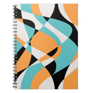 Seamless abstract waves pattern. Gorgeous seamless Notebook